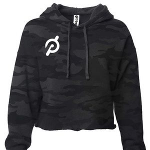 Peloton Inspired Camo Crop pullover Hoodie